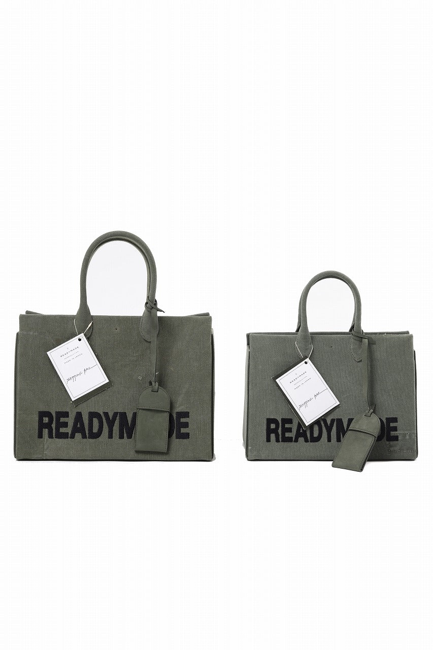 画像をギャラリービューアに読み込む, READYMADE SHOPPING BAG 30 LOGO (KHAKI)