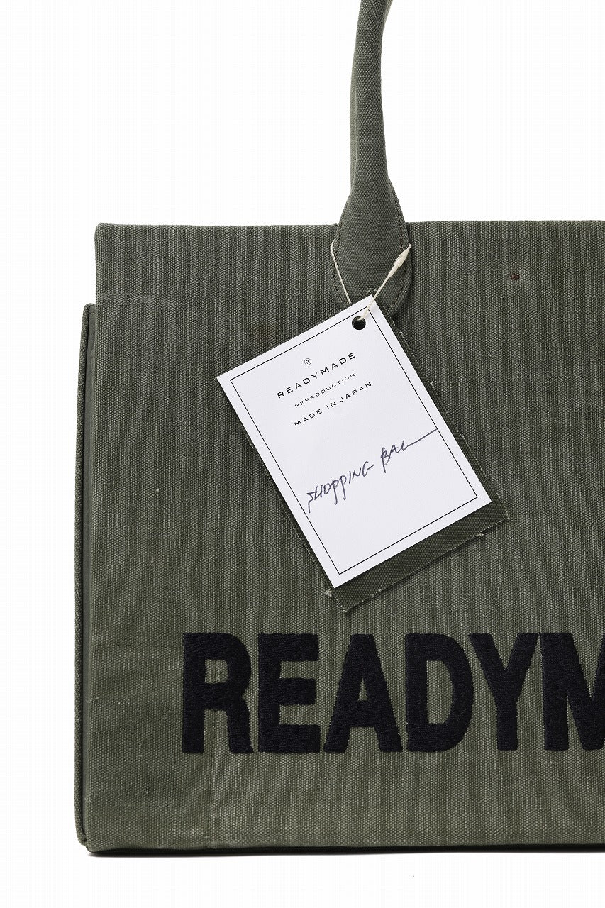 READYMADE SHOPPING BAG 35 LOGO (KHAKI)