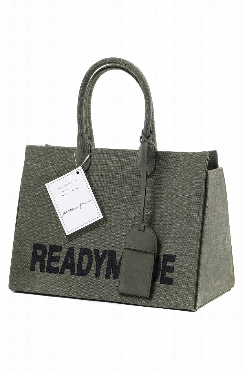 READYMADE SHOPPING BAG 35 LOGO (KHAKI)