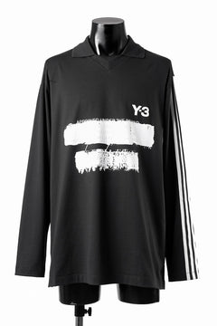 Load image into Gallery viewer, Y-3 Yohji Yamamoto GRAPHIC LOGO LONG SLEEVE TEE (BLACK)