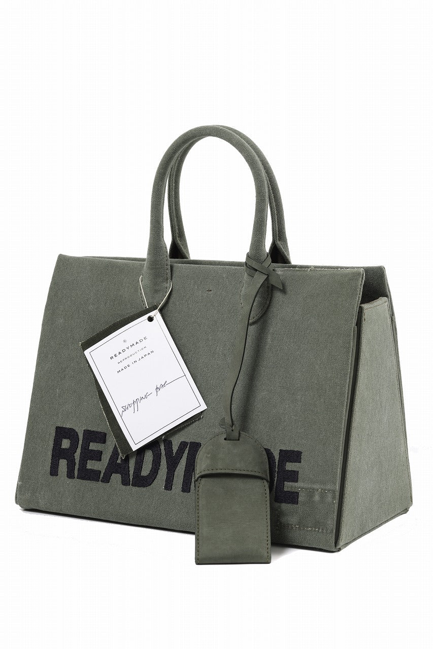 Load image into Gallery viewer, READYMADE SHOPPING BAG 30 LOGO (KHAKI)