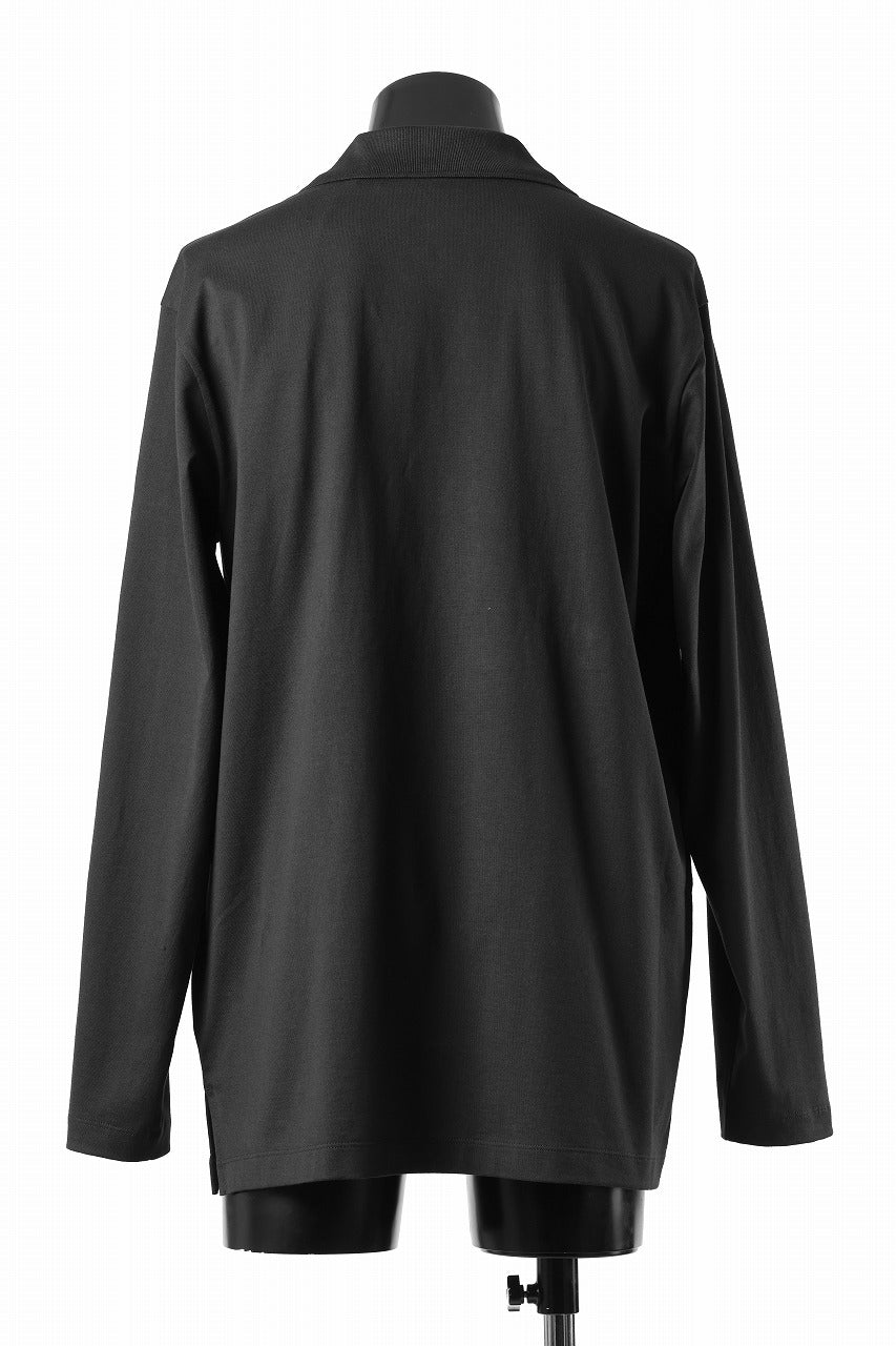 Y-3 Yohji Yamamoto GRAPHIC LOGO LONG SLEEVE TEE (BLACK)