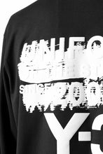 画像をギャラリービューアに読み込む, Y-3 Yohji Yamamoto GRAPHIC LONG SLEEVE TEE (BLACK)