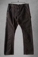 CHANGES x LOOM exclusive REMAKE REGULAR FIT CARPENTER PANTS / VINTAGE DUCK FABRIC (STONE WASHED) (BROWN #B)