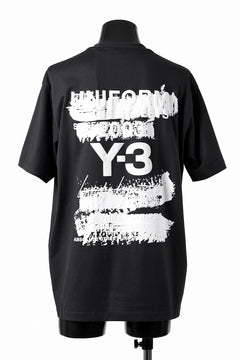 画像をギャラリービューアに読み込む, Y-3 Yohji Yamamoto GRAPHIC SHORT SLEEVE TEE (BLACK)