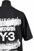 画像をギャラリービューアに読み込む, Y-3 Yohji Yamamoto GRAPHIC SHORT SLEEVE TEE (BLACK)