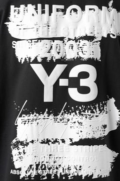 画像をギャラリービューアに読み込む, Y-3 Yohji Yamamoto GRAPHIC SHORT SLEEVE TEE (BLACK)