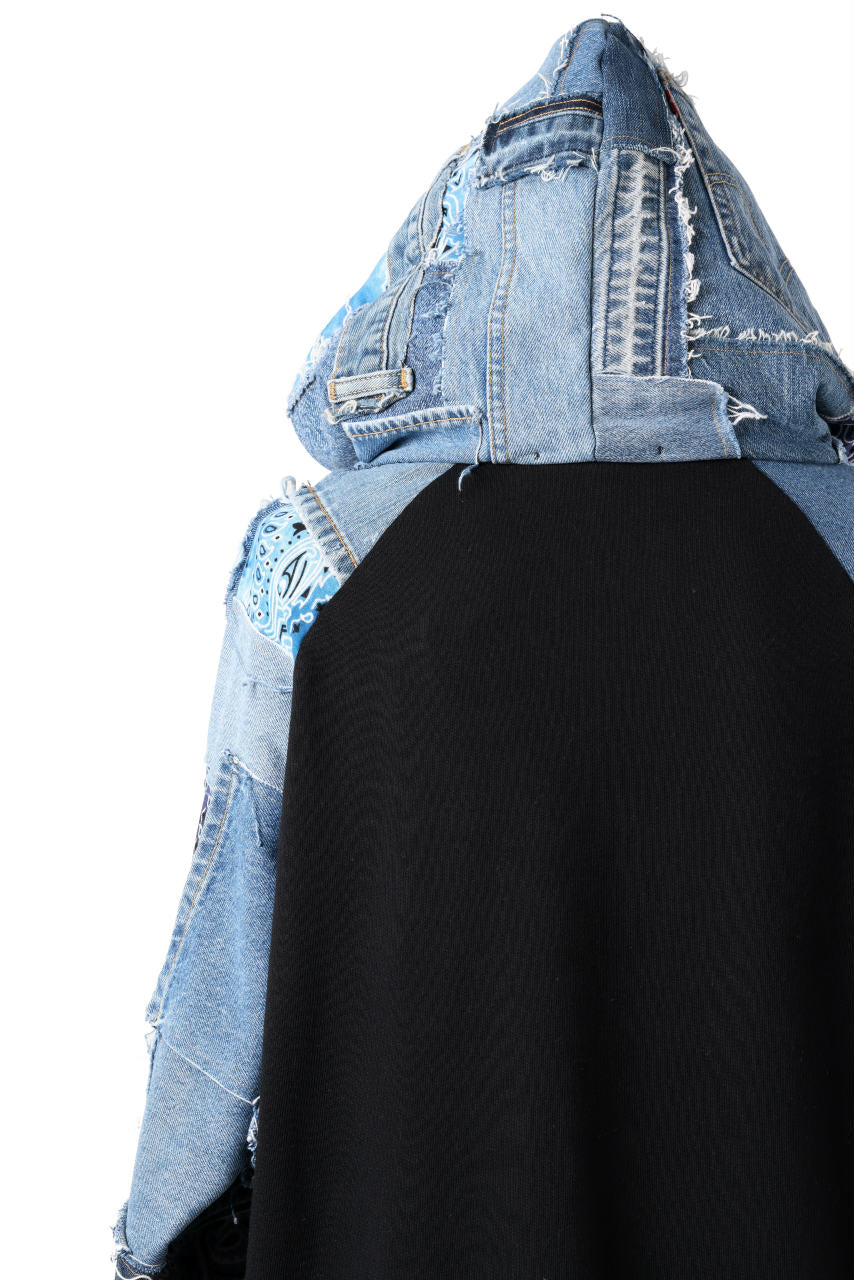 Load image into Gallery viewer, MASSIMO SABBADIN exclusive HOODY wt. LEVI&#39;S PATCH DETAIL (INDIGO #A)