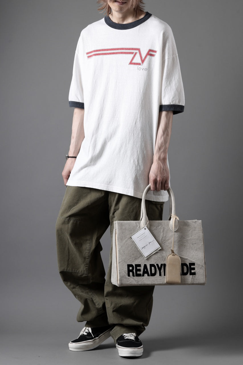 READYMADE S/S RINGER T-SHIRT (WHITE)