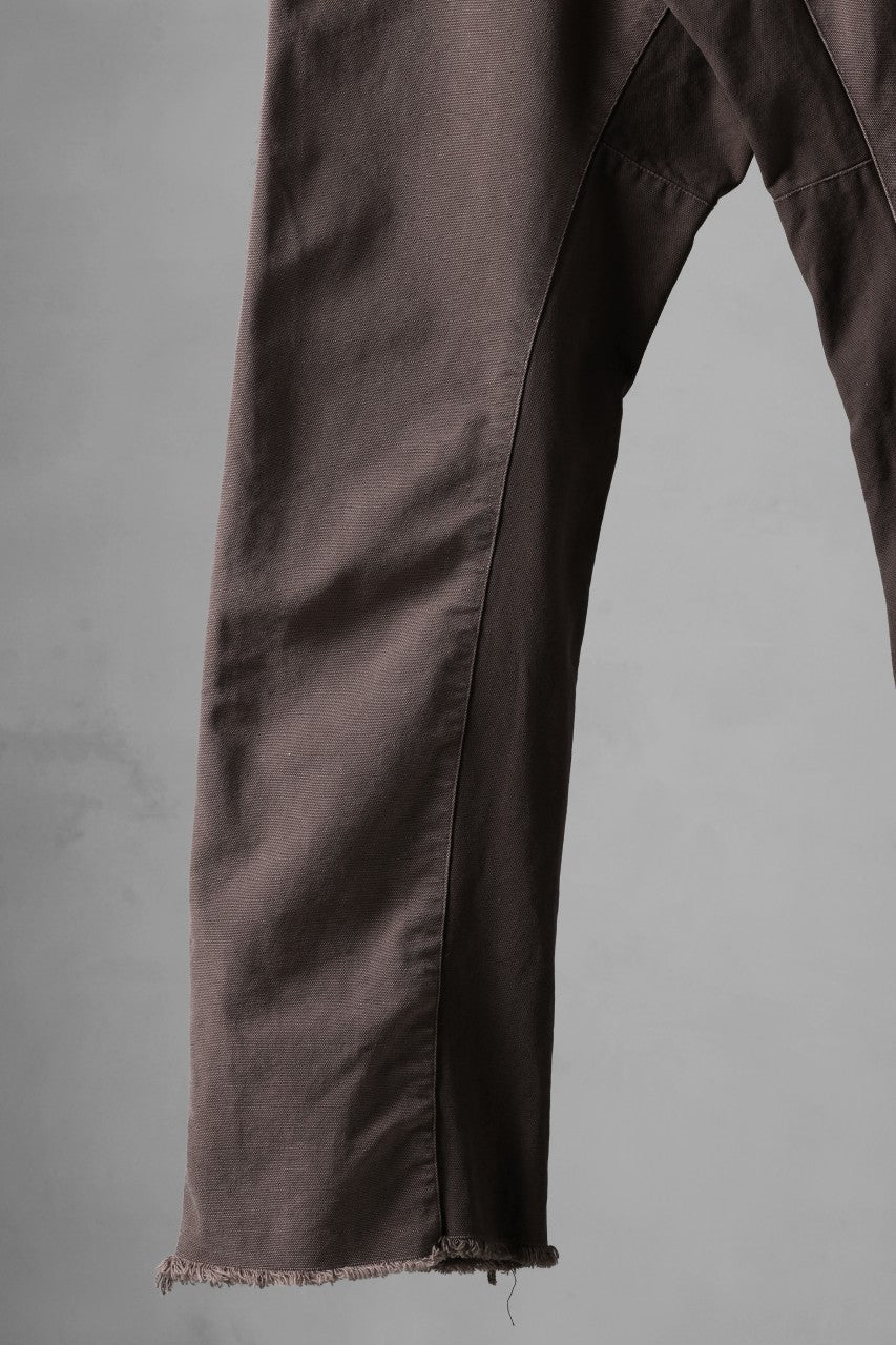 CHANGES x LOOM exclusive REMAKE REGULAR FIT CARPENTER PANTS / VINTAGE DUCK FABRIC (STONE WASHED) (BROWN #C)