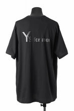 画像をギャラリービューアに読み込む, Y&#39;s for men LOGO BACK PRINT SHORT SLEEVE T-SHIRTS / 30/1 COMA COTTON (BLACK)