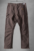 画像をギャラリービューアに読み込む, CHANGES x LOOM exclusive REMAKE REGULAR FIT CARPENTER PANTS / VINTAGE DUCK FABRIC (STONE WASHED) (BROWN #C)