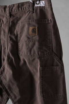 画像をギャラリービューアに読み込む, CHANGES x LOOM exclusive REMAKE REGULAR FIT CARPENTER PANTS / VINTAGE DUCK FABRIC (STONE WASHED) (BROWN #C)