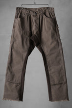 画像をギャラリービューアに読み込む, CHANGES x LOOM exclusive REMAKE REGULAR FIT CARPENTER PANTS / VINTAGE DUCK FABRIC (STONE WASHED) (BROWN #E)