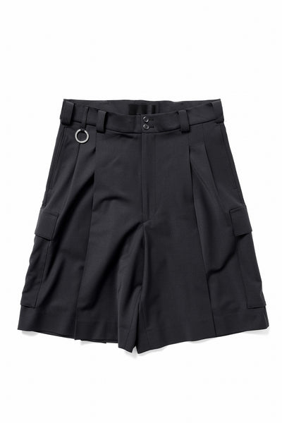 th products Wide Cargo Shorts / 2 way stretch w/p tropical (black)