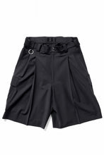 画像をギャラリービューアに読み込む, th products Wide Cargo Shorts / 2 way stretch w/p tropical (black)