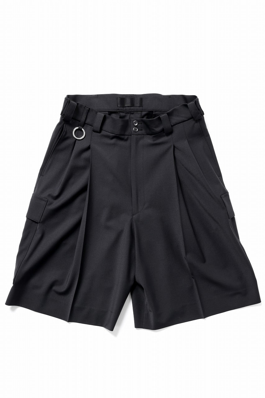 th products Wide Cargo Shorts / 2 way stretch w/p tropical (black)