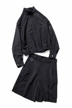 画像をギャラリービューアに読み込む, th products Wide Cargo Shorts / 2 way stretch w/p tropical (black)