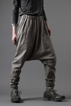 Load image into Gallery viewer, m.a+ elastic waist low crotch 2 pocket pants / P571/MJP1 (CARBON)