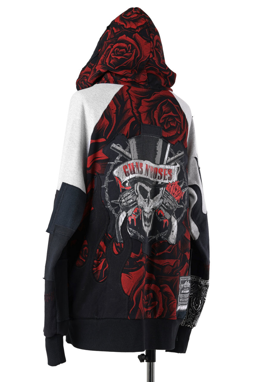 Load image into Gallery viewer, MASSIMO SABBADIN exclusive HOODY wt. PATCH STYLE DETAIL (MIX ROSE)