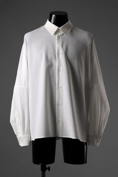 D-VEC QD LINEN LIKE PL L/S SHIRT (WHITE)