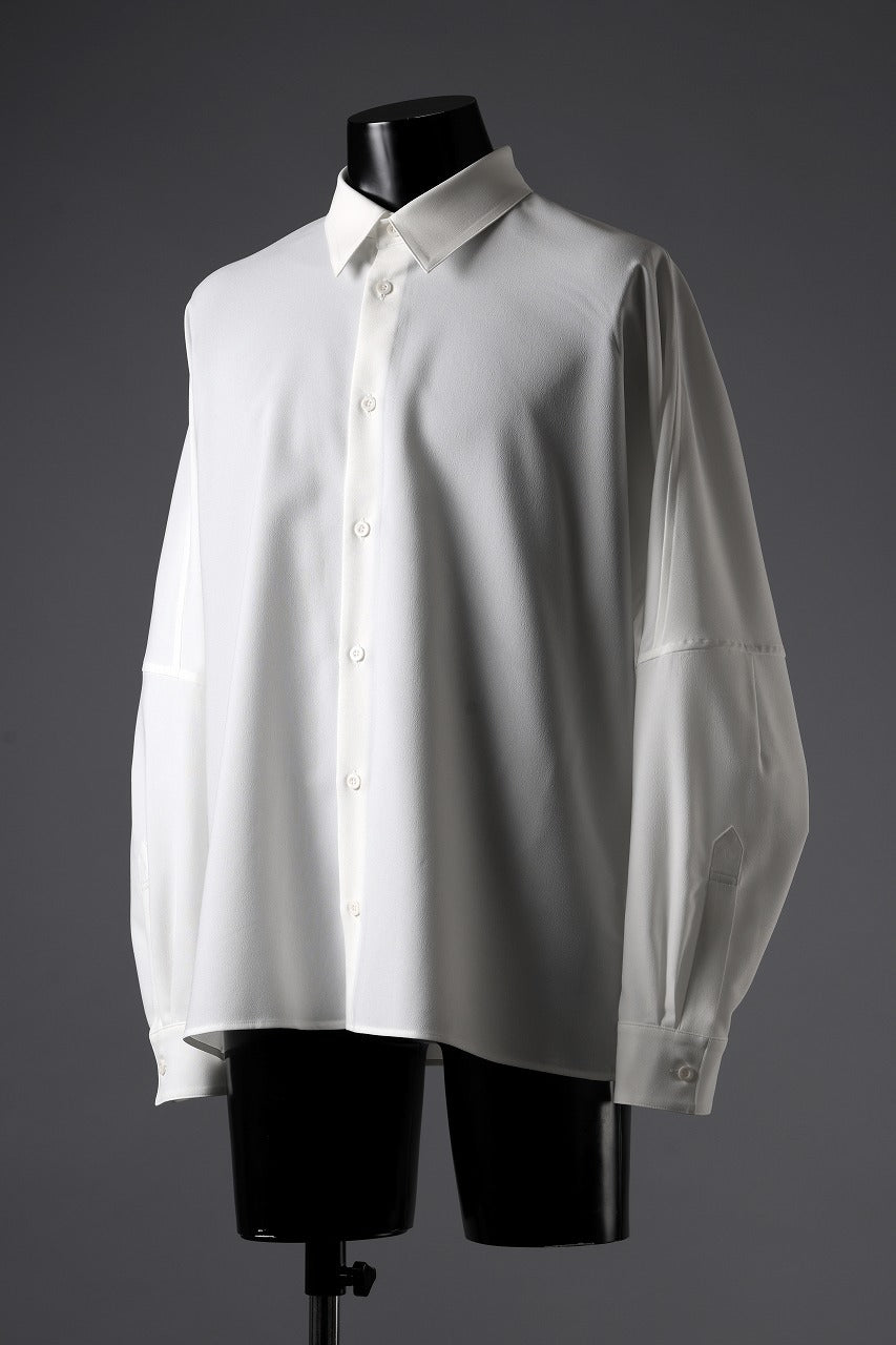 D-VEC QD LINEN LIKE PL L/S SHIRT (WHITE)