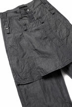 画像をギャラリービューアに読み込む, KLASICA &quot;ROCKWELL&quot; LOW CLOTCH APRON WORKER PANTS / 9.7oz COTTON x LINEN CHAMBRAY (GRAY DENIM)