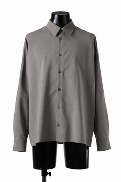 画像をギャラリービューアに読み込む, D-VEC QD LINEN LIKE PL L/S SHIRT (GREY)