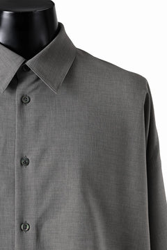 画像をギャラリービューアに読み込む, D-VEC QD LINEN LIKE PL L/S SHIRT (GREY)