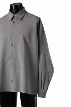 画像をギャラリービューアに読み込む, D-VEC QD LINEN LIKE PL L/S SHIRT (GREY)