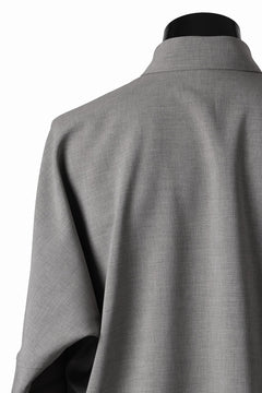 画像をギャラリービューアに読み込む, D-VEC QD LINEN LIKE PL L/S SHIRT (GREY)