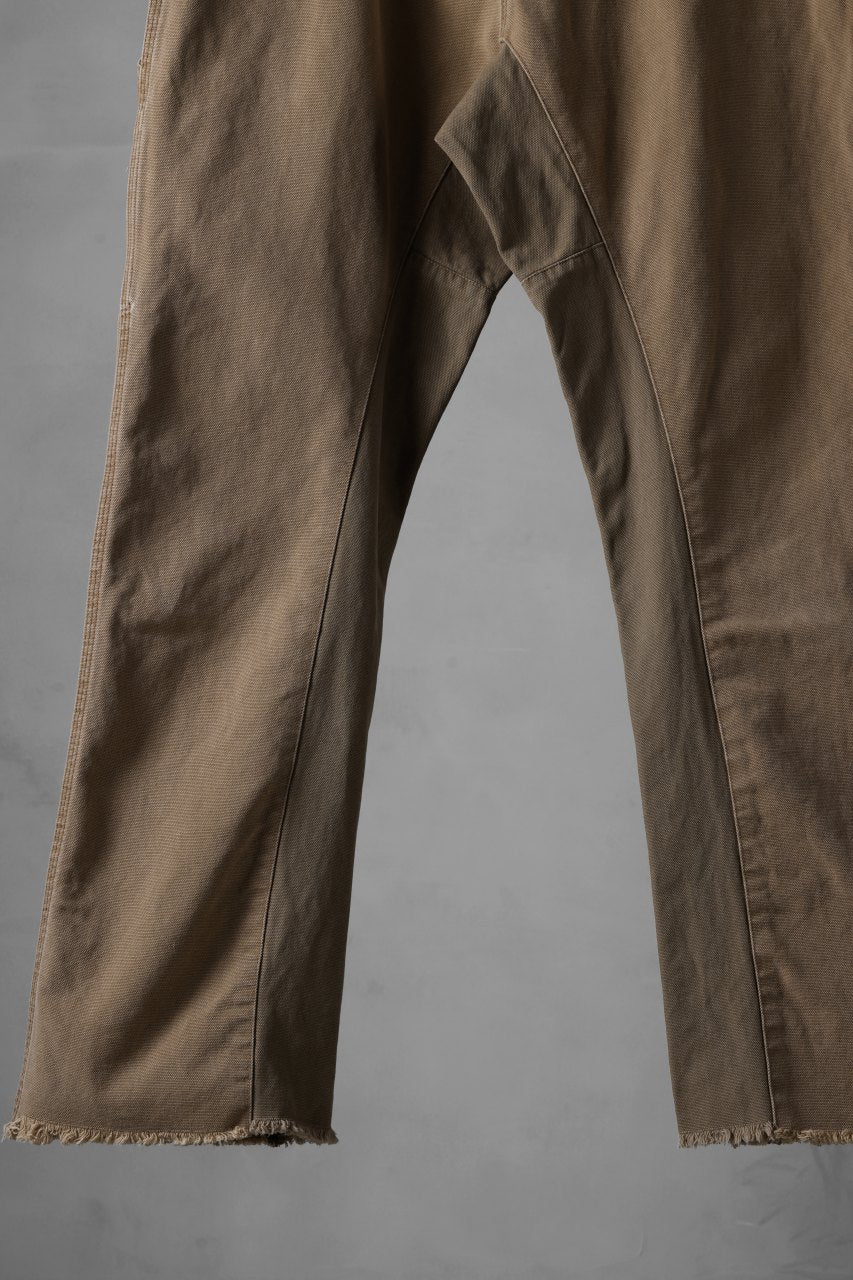 CHANGES x LOOM exclusive REMAKE REGULAR FIT CARPENTER PANTS / VINTAGE DUCK FABRIC (STONE WASHED) (BEIGE #C)