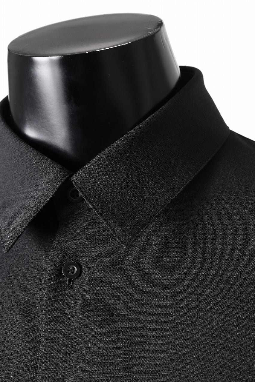 D-VEC QD LINEN LIKE PL L/S SHIRT (BLACK)