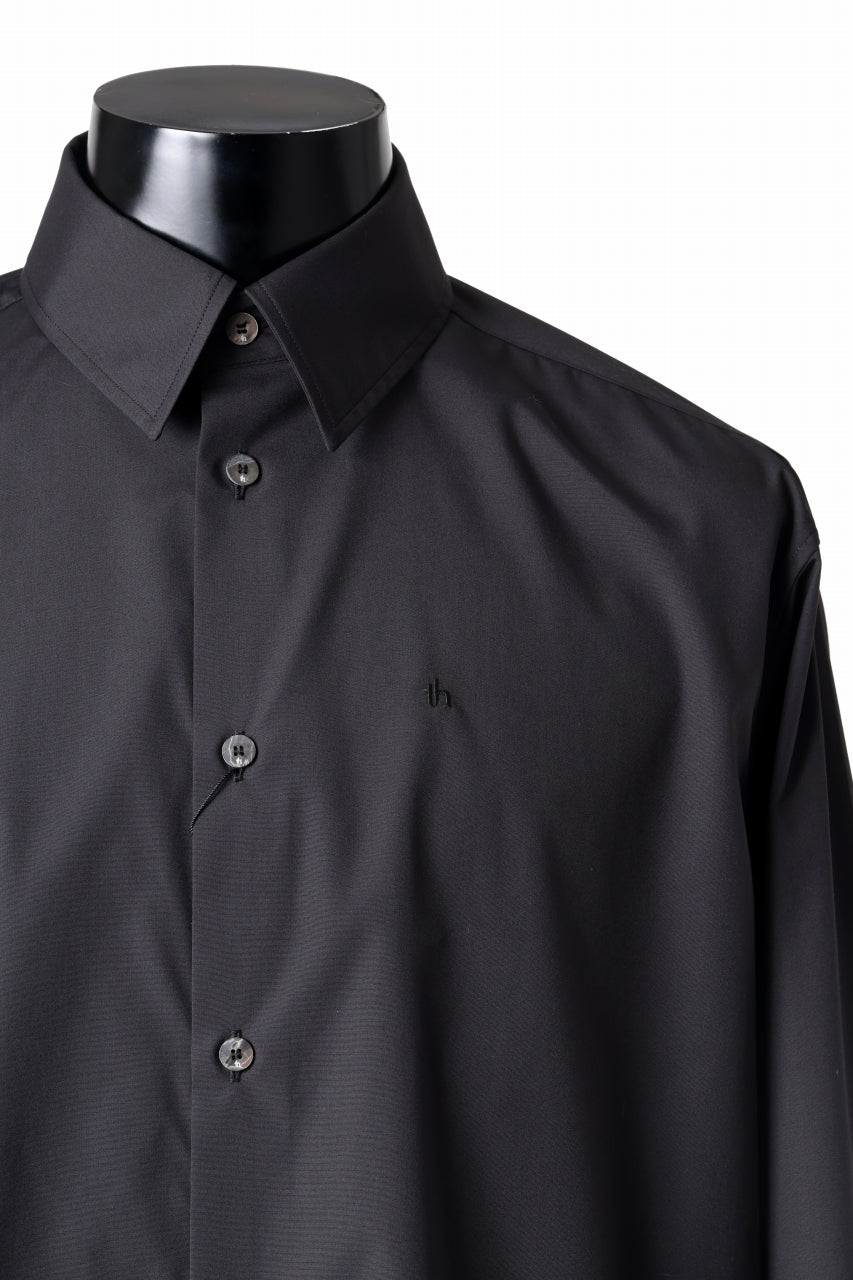 TARO HORIUCHI / th products "ROMAN" Midsize Shirt / esteneige broad cloth (black)