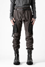 画像をギャラリービューアに読み込む, incarnation SLIM ARMY PANTS MP-3 / DYEING CANVAS+HORSE LEATHER (BROWN GRAY)