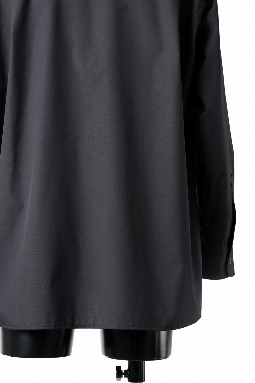 TARO HORIUCHI / th products "ROMAN" Midsize Shirt / esteneige broad cloth (black)