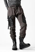 画像をギャラリービューアに読み込む, incarnation SLIM ARMY PANTS MP-3 / DYEING CANVAS+HORSE LEATHER (BROWN GRAY)