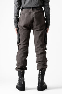 画像をギャラリービューアに読み込む, incarnation SLIM ARMY PANTS MP-3 / DYEING CANVAS+HORSE LEATHER (BROWN GRAY)