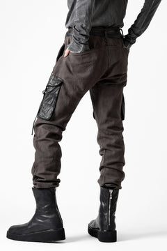 画像をギャラリービューアに読み込む, incarnation SLIM ARMY PANTS MP-3 / DYEING CANVAS+HORSE LEATHER (BROWN GRAY)