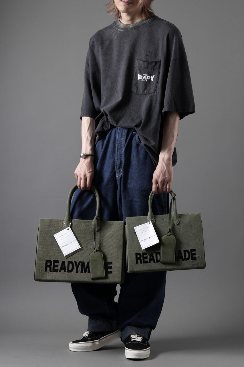 READYMADE SHOPPING BAG 35 LOGO (KHAKI)