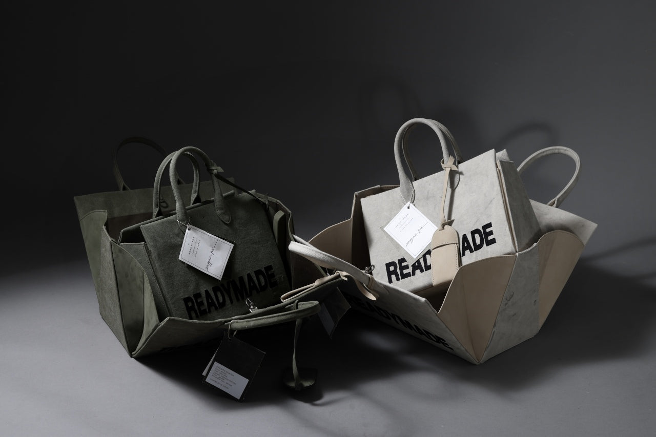 READYMADE SHOPPING BAG 30 LOGO (KHAKI)