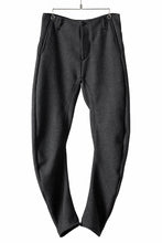 Load image into Gallery viewer, incarnation CARVED LEG SAROUEL TROUSERS JBP-2 / MICROSCOPIC CHECK WOOL (BLACK)