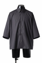 画像をギャラリービューアに読み込む, TARO HORIUCHI / th products &quot;EDWARD&quot; Big Sleeve S/S Shirt / esteneige broad cloth (black)