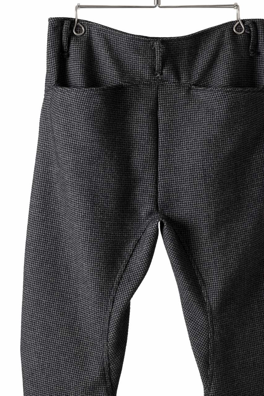 Load image into Gallery viewer, incarnation CARVED LEG SAROUEL TROUSERS JBP-2 / MICROSCOPIC CHECK WOOL (BLACK)