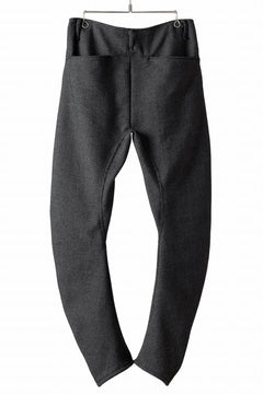 Load image into Gallery viewer, incarnation CARVED LEG SAROUEL TROUSERS JBP-2 / MICROSCOPIC CHECK WOOL (BLACK)