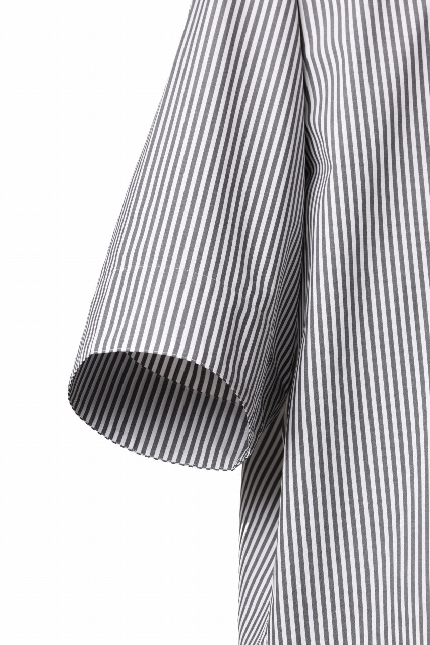 TARO HORIUCHI / th products "EDWARD" Big Sleeve S/S Shirt / esteneige broad cloth (stripe)