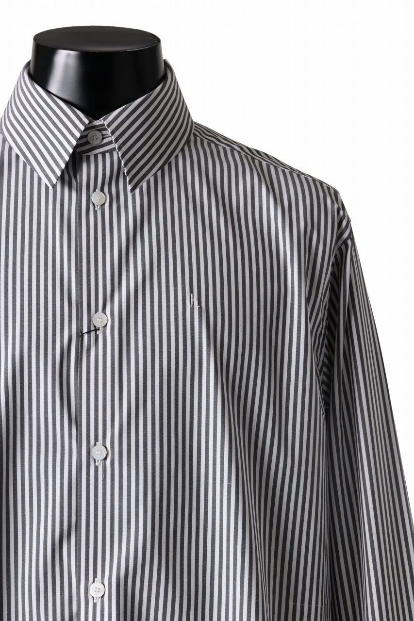 TARO HORIUCHI / th products "ROMAN" Midsize Shirt / esteneige broad cloth (stripe)