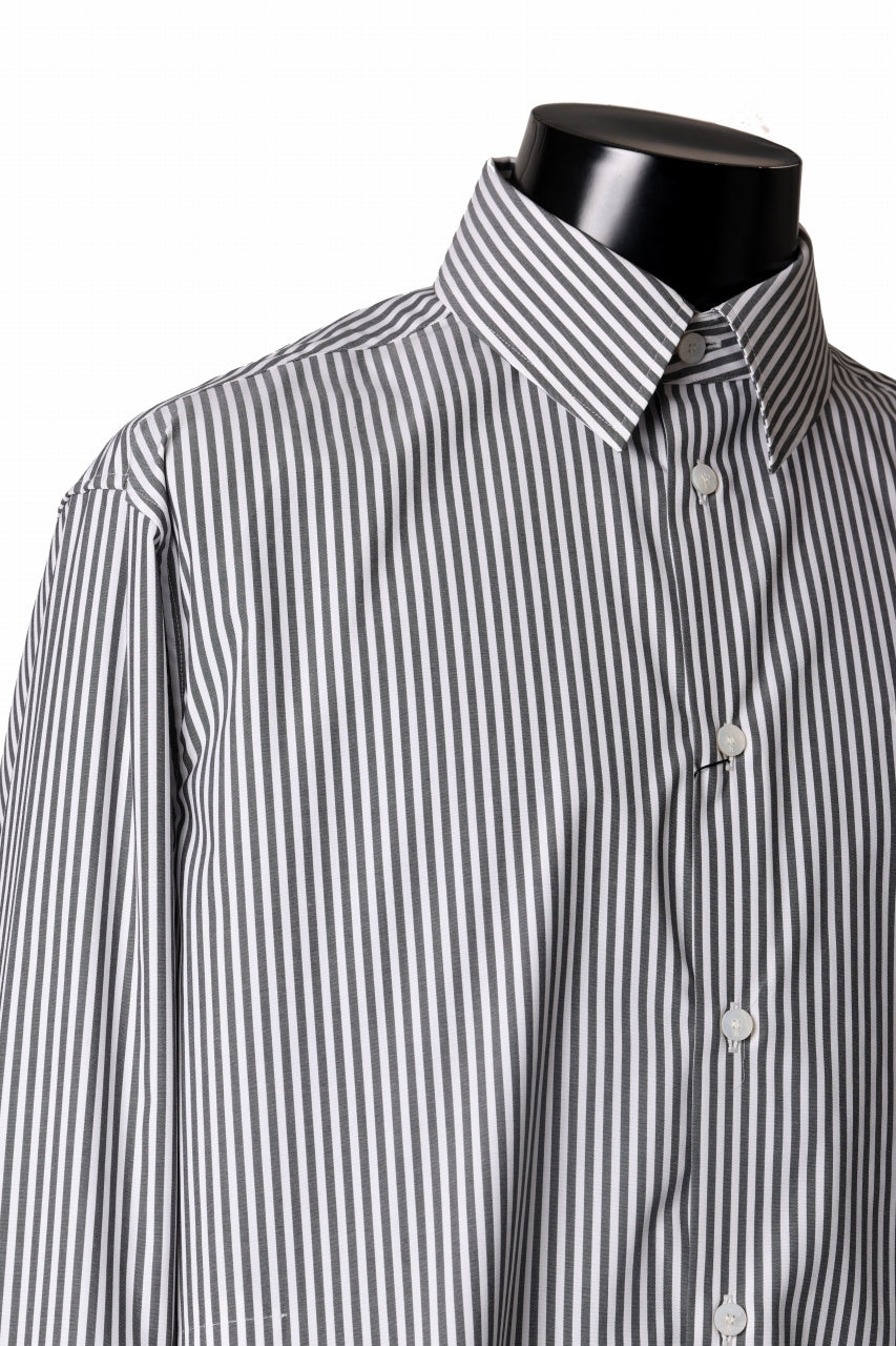 TARO HORIUCHI / th products "ROMAN" Midsize Shirt / esteneige broad cloth (stripe)