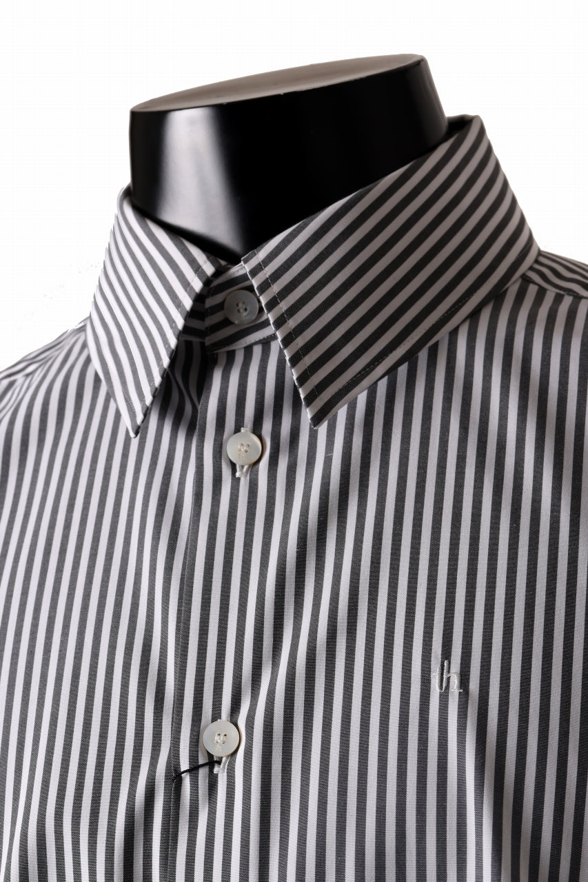 TARO HORIUCHI / th products "ROMAN" Midsize Shirt / esteneige broad cloth (stripe)