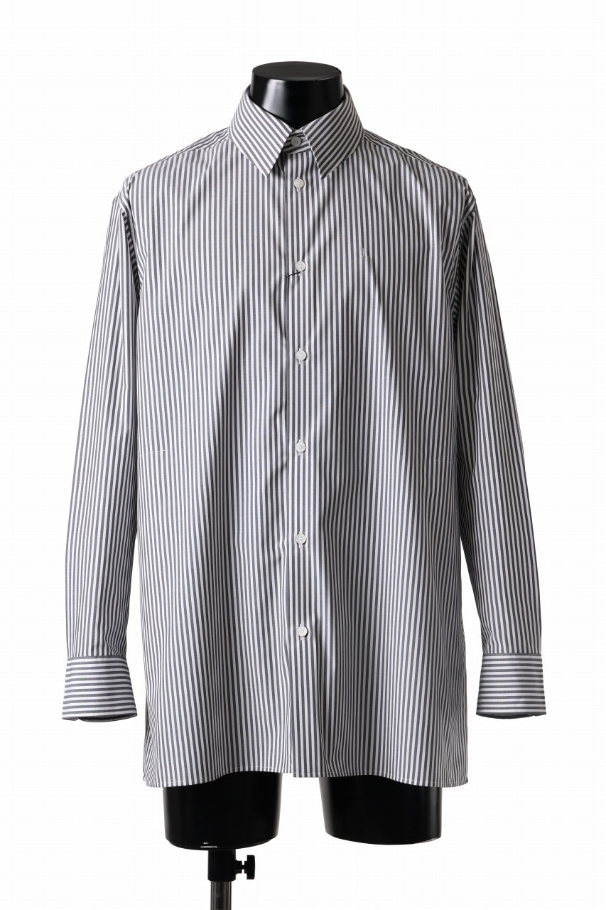 TARO HORIUCHI / th products "ROMAN" Midsize Shirt / esteneige broad cloth (stripe)